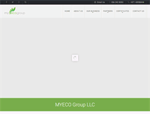 Tablet Screenshot of myecogroup.com